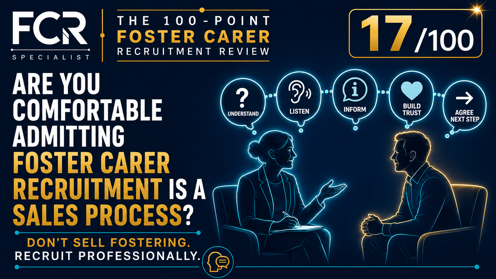 Point 17/100 Are You Comfortable Admitting Foster Carer Recruitment Is a Sales Process?