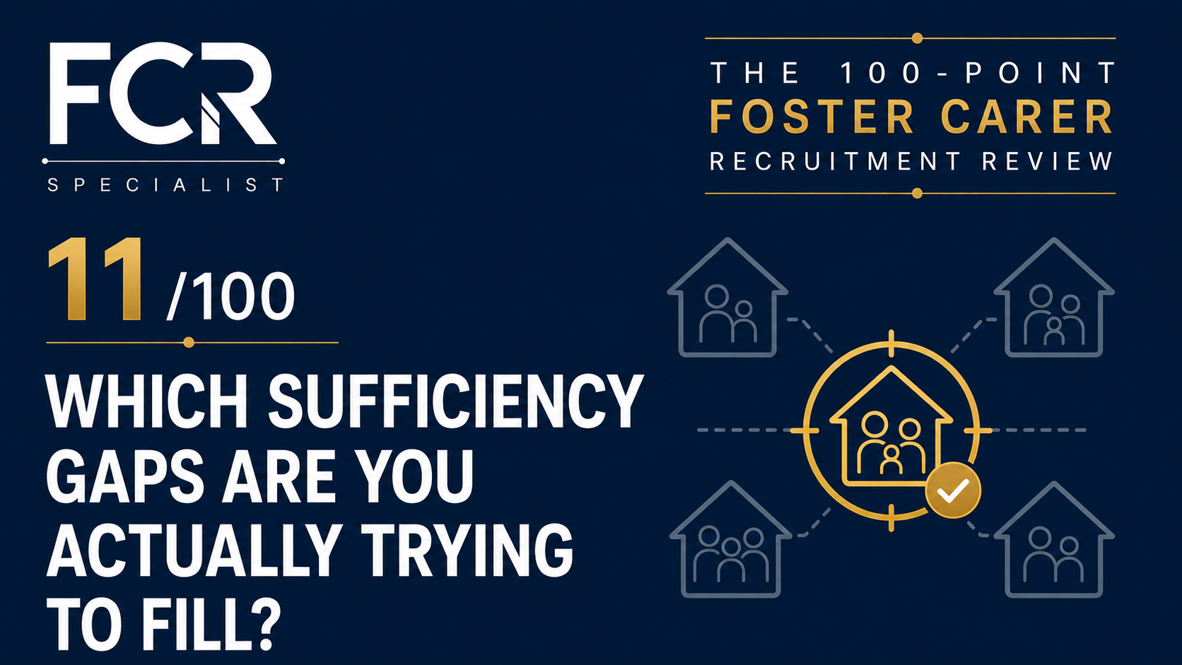 Point 11/100 Which Sufficiency Gaps Are You Actually Trying to Fill?