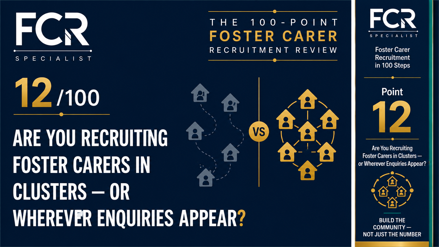 Point 12/100 Are You Recruiting Foster Carers in Clusters — or Wherever Enquiries Appear?